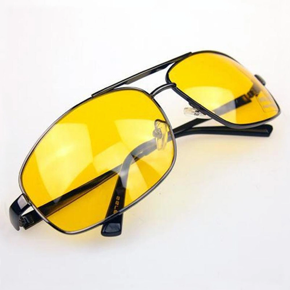 Metal Frame Night Vision Glasses Polarized UV400 Driving Anti-Glare Sunglass