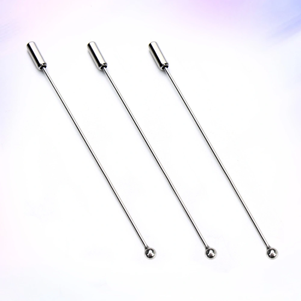 20pcs 90MM Ball Pin Sticks Metal Corsage Pin Simple Brooch Stick with Clutches for Jewelry Making Craft DIY Costume