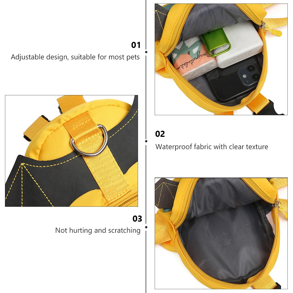 1Pc Dog Pack Pet Backpack Dog Harness Bag Self-Wearing Bag Pet Supplies