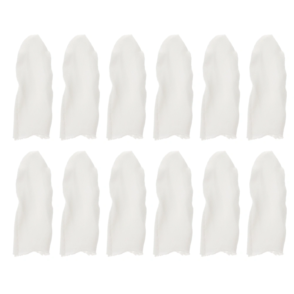 200pcs Cotton Finger Cover Sweatproof Anti-Scratch Protective Finger Cot for Home Store (White)