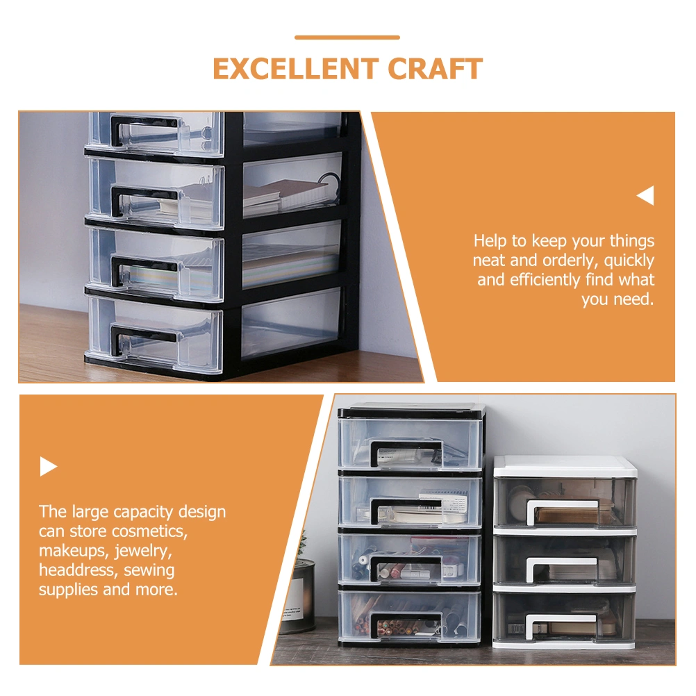 Plastic Storage Drawer Desk Organizer Sundries Storage Holder Drawer Type Organizer Box
