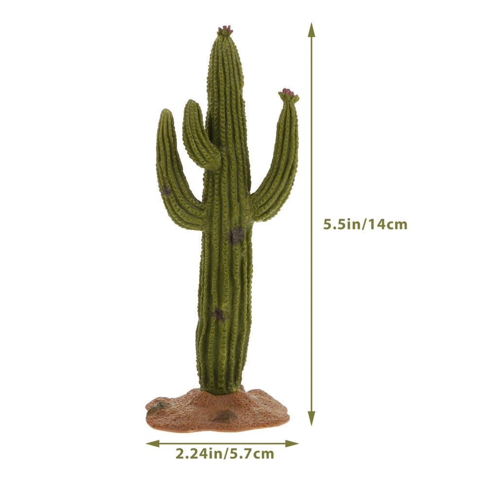 1PC Simulated Micro Cactus Adornment Sand Table Cactus Model Ornament Home Decor