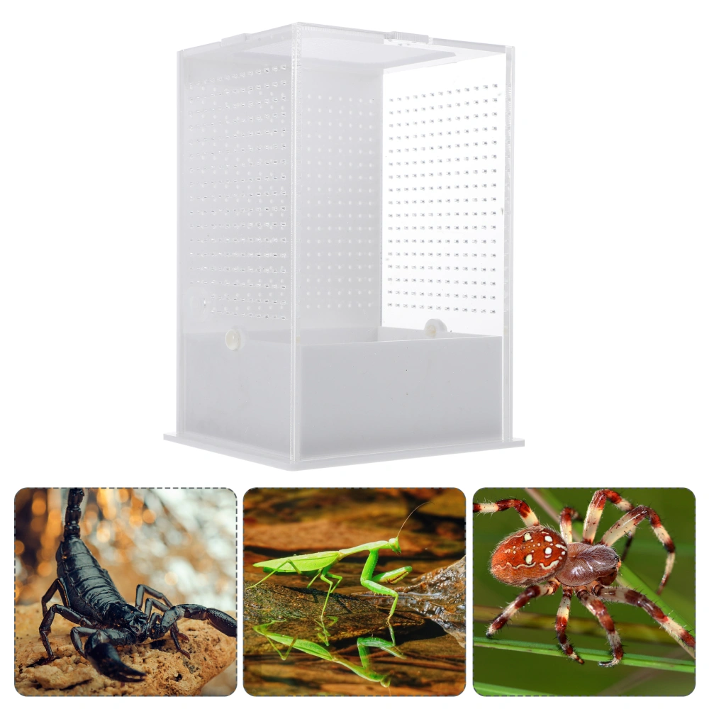 1pc Mantis Feeding Insect Breeding Box Acrylic Insect Feeding Container