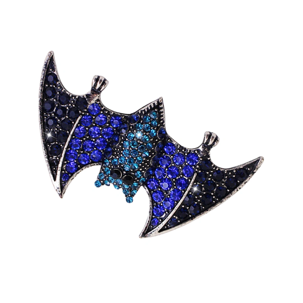 1PC Halloween Brooch Bat Shape Brooch Rhinestone Breastpin Brooch Halloween Accessories for Women Girls Ladies