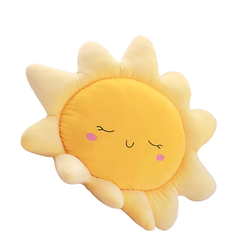 1pc Creative Sun Modeling Plush Pillow Throw Pillow Lovely Sun Throw Pillow