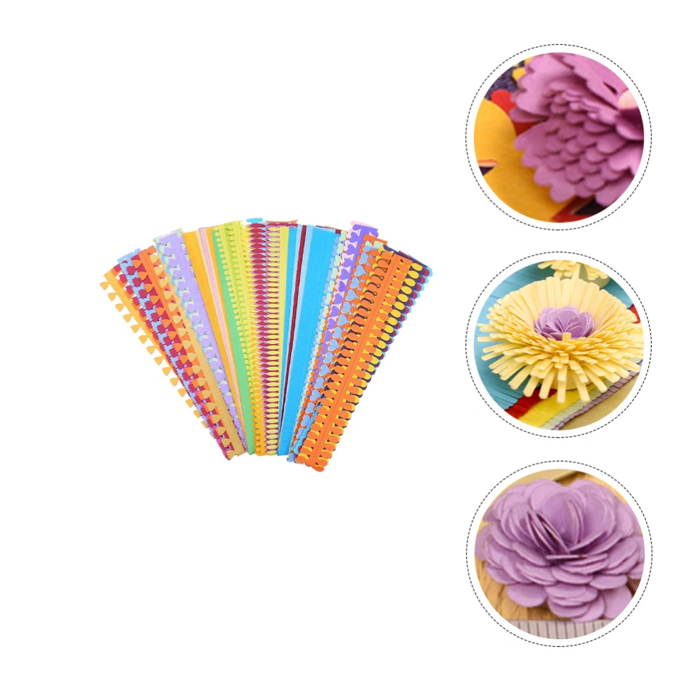 60Pcs Flower Quilling Art Strips DIY Flowers Petal Quilling Paper Strips