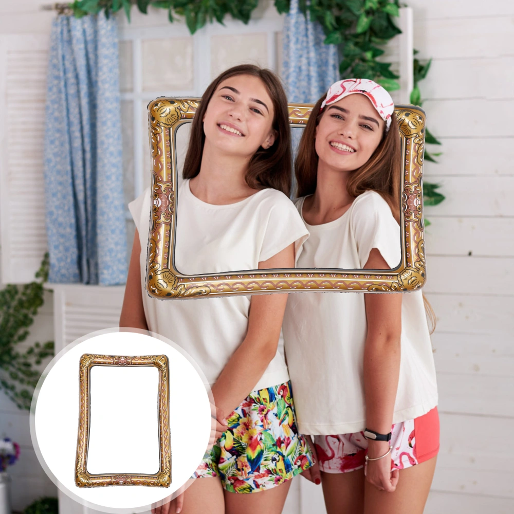 1Pc Inflatable Frame Beautiful Selfie Picture Frame Chic Photo Booth Prop