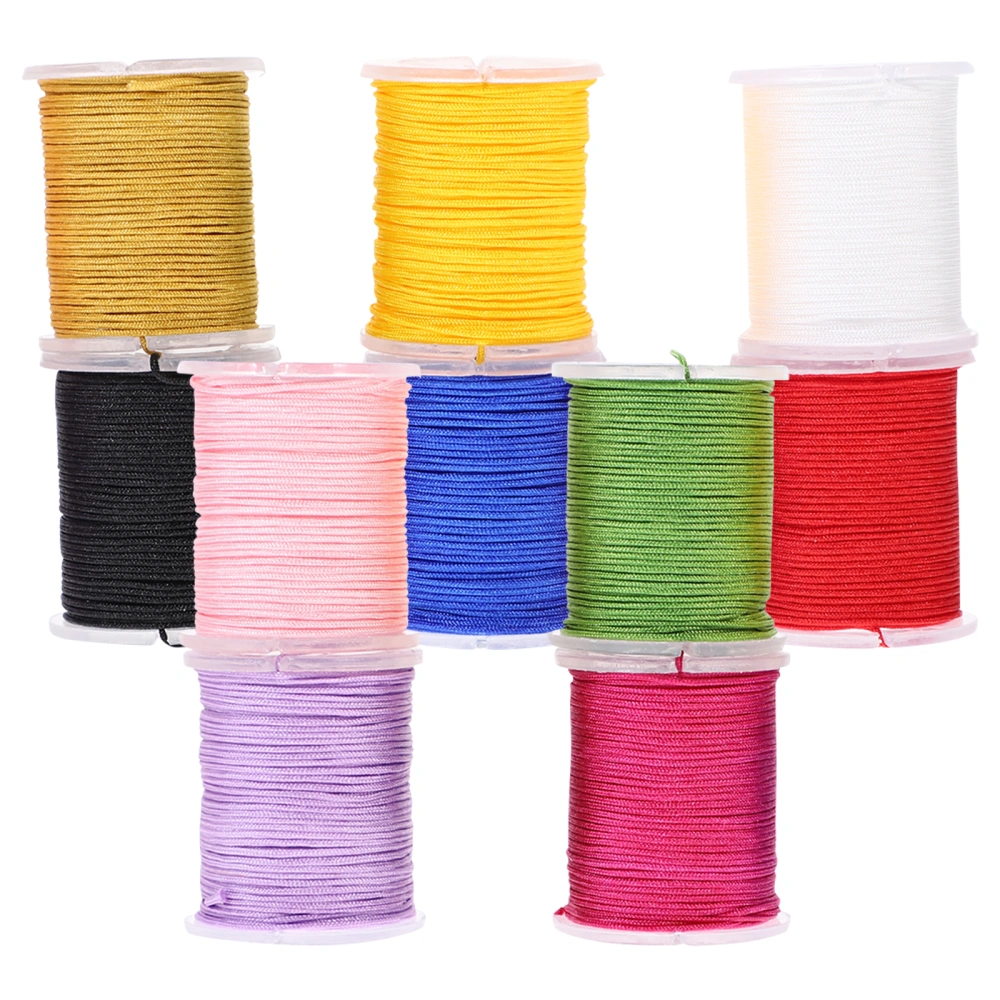 10 Colors 0.8mm Nylon Hand Knitting Cord String Beading Thread for DIY Jewellery Making