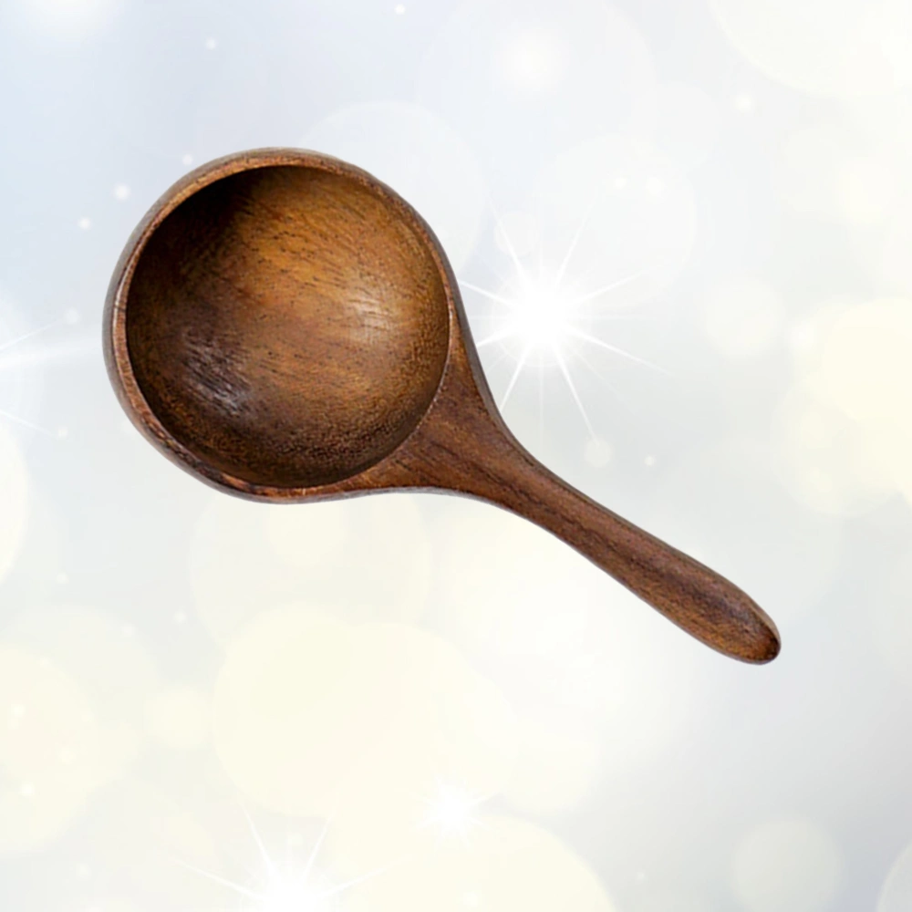 1PC Acacia Wooden Creative Milk Powder Spoon Mini Coffee Bean Spoon Milk Powder Measure Spoon Kitchen Tool for Liquid Spice Powder