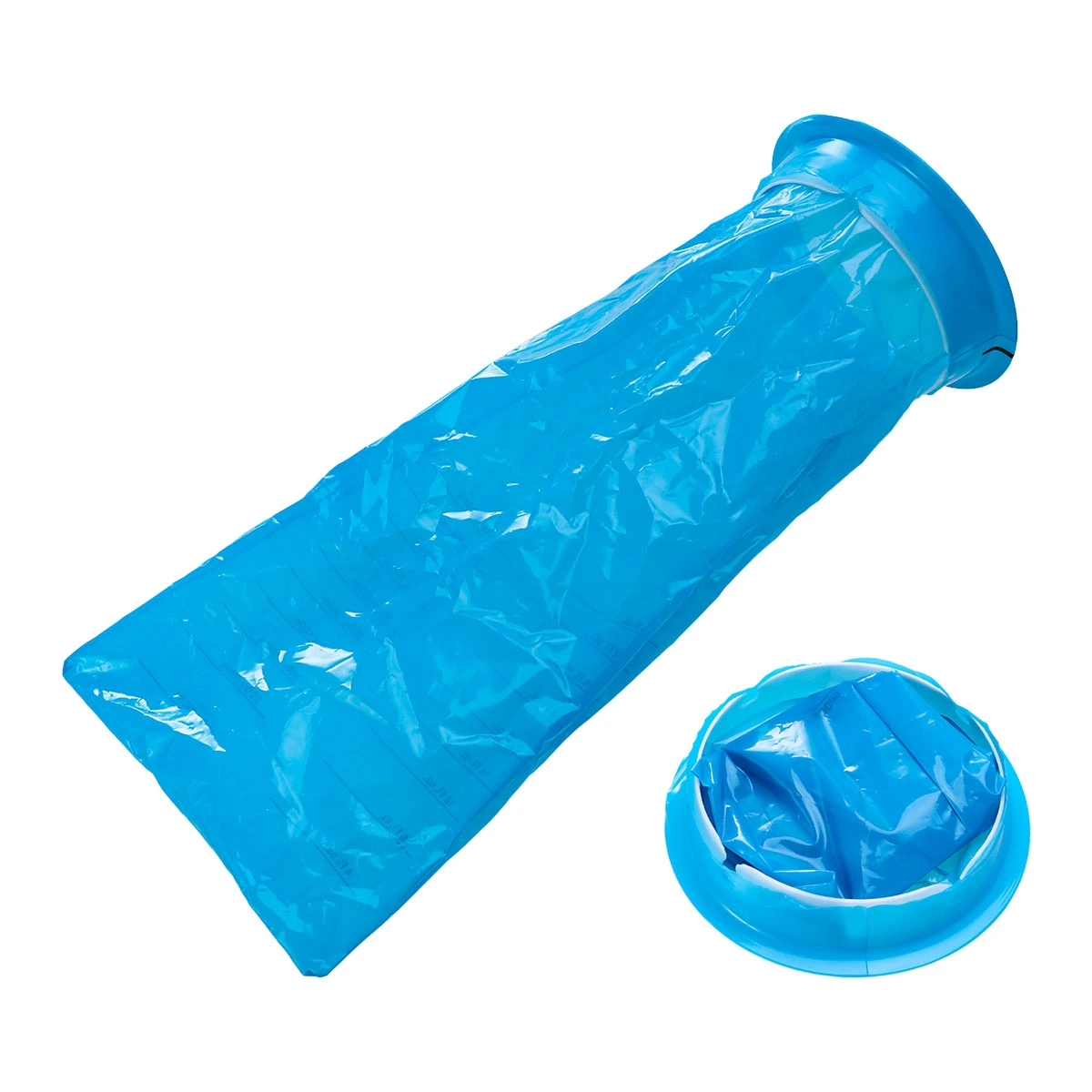 25pcs 1000ml Disposable Vomit Bag with Rubber Band Pregnant Woman Emesis Bag Vomit Travel Sick Aid Sanitation Bag Motion Sick Throw up Bags Collection Bag Car for Outdoor Emergency (Blue)