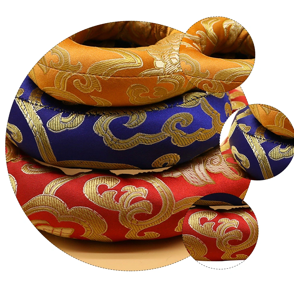 3pcs Buddhist Sound Bowl Pad Tibetan Singing Bowl Mat Singing Bowl Cushion