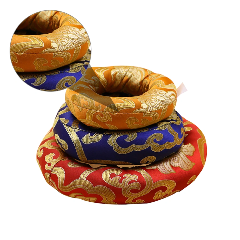 3pcs Buddhist Sound Bowl Pad Tibetan Singing Bowl Mat Singing Bowl Cushion