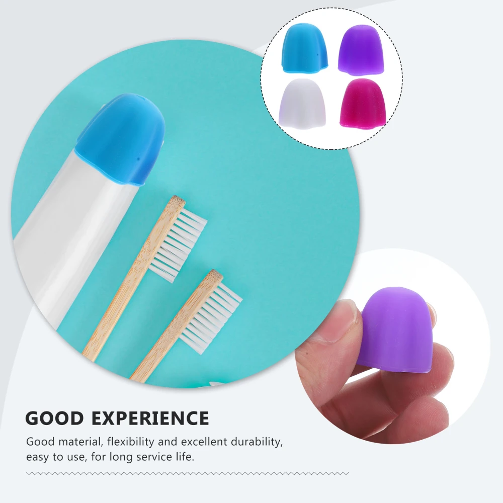 4pcs Creative Toothpaste Caps Silicone Toothpaste Dispensers for Home Toothpaste Squeezers