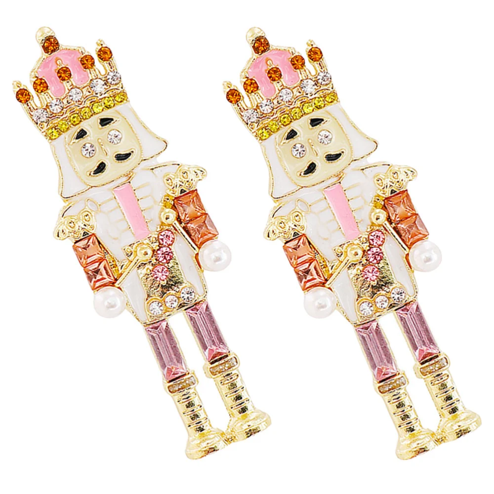 1 pair of Nutcracker Soldier Earrings Party Earrings Festival Earrings Girl Earrings