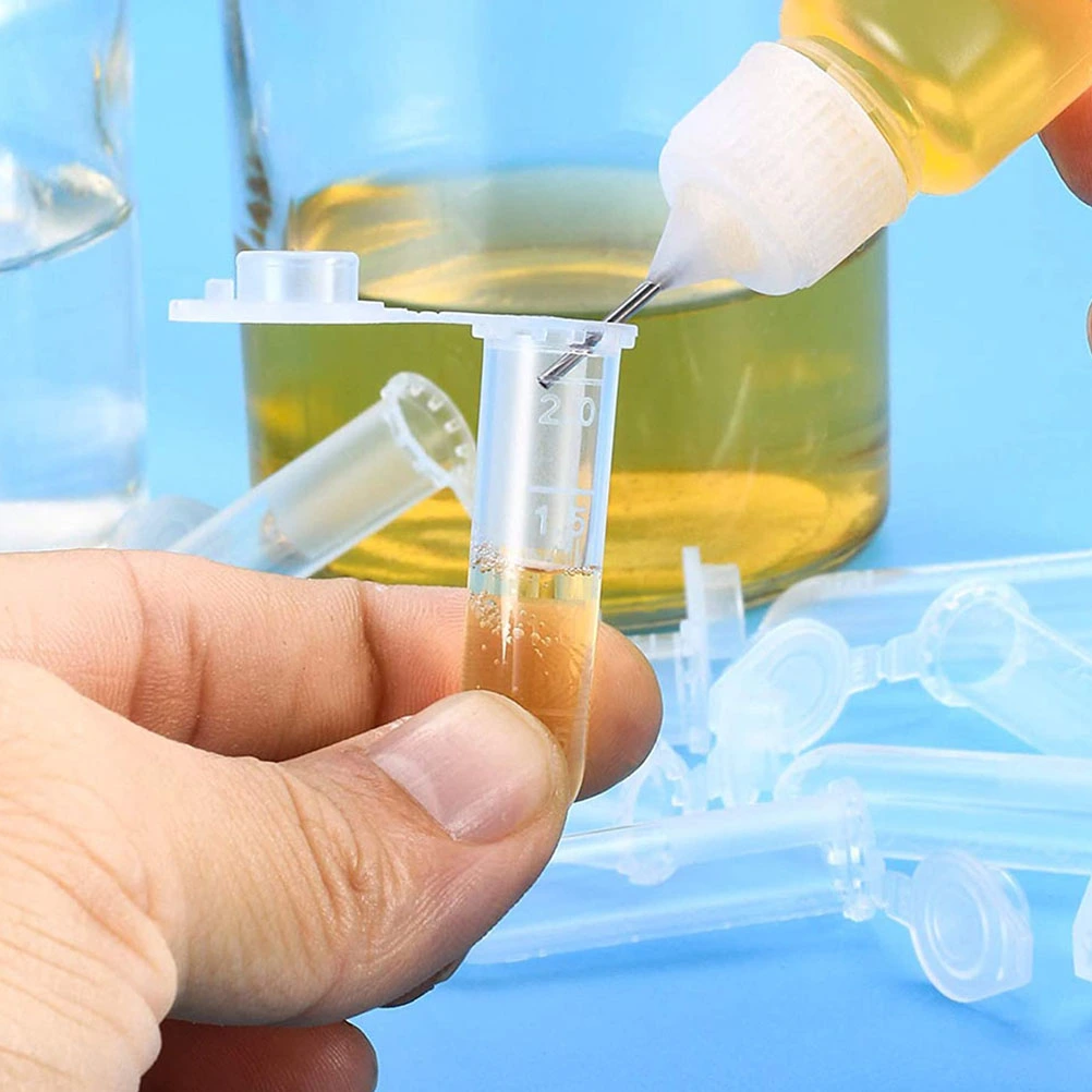 50pcs 5ml Science Laboratory Centrifuge Tubes Test Snap Lid Experiment Tubes
