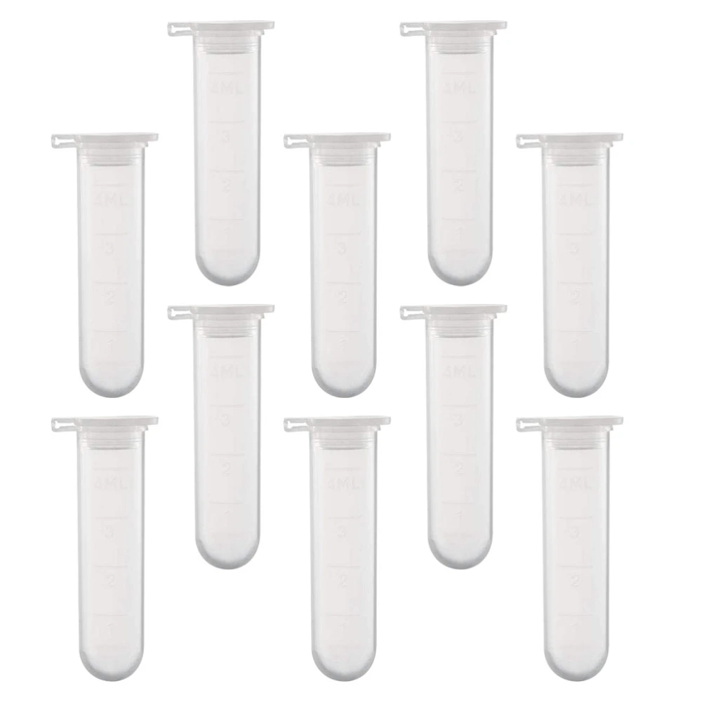 50pcs 5ml Science Laboratory Centrifuge Tubes Test Snap Lid Experiment Tubes