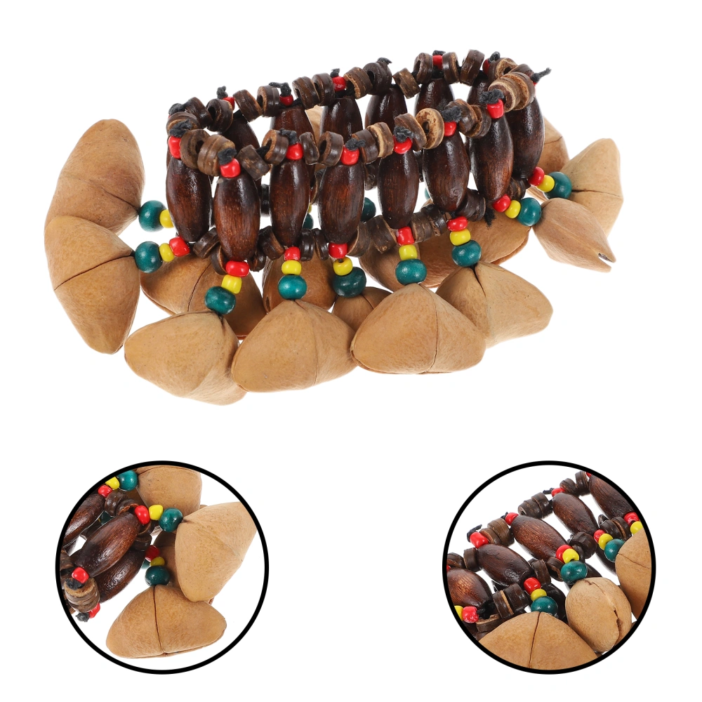 1pc Dora Nut Shell Bracelet African Drum Bell Musical Instrument Toy (Assorted Color)