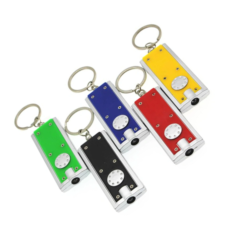 6pcs Flashlight Keychains Unique Key Holder LED Key Ring Key Decoration Small Gift for Men Women Adults (Mixed Color)