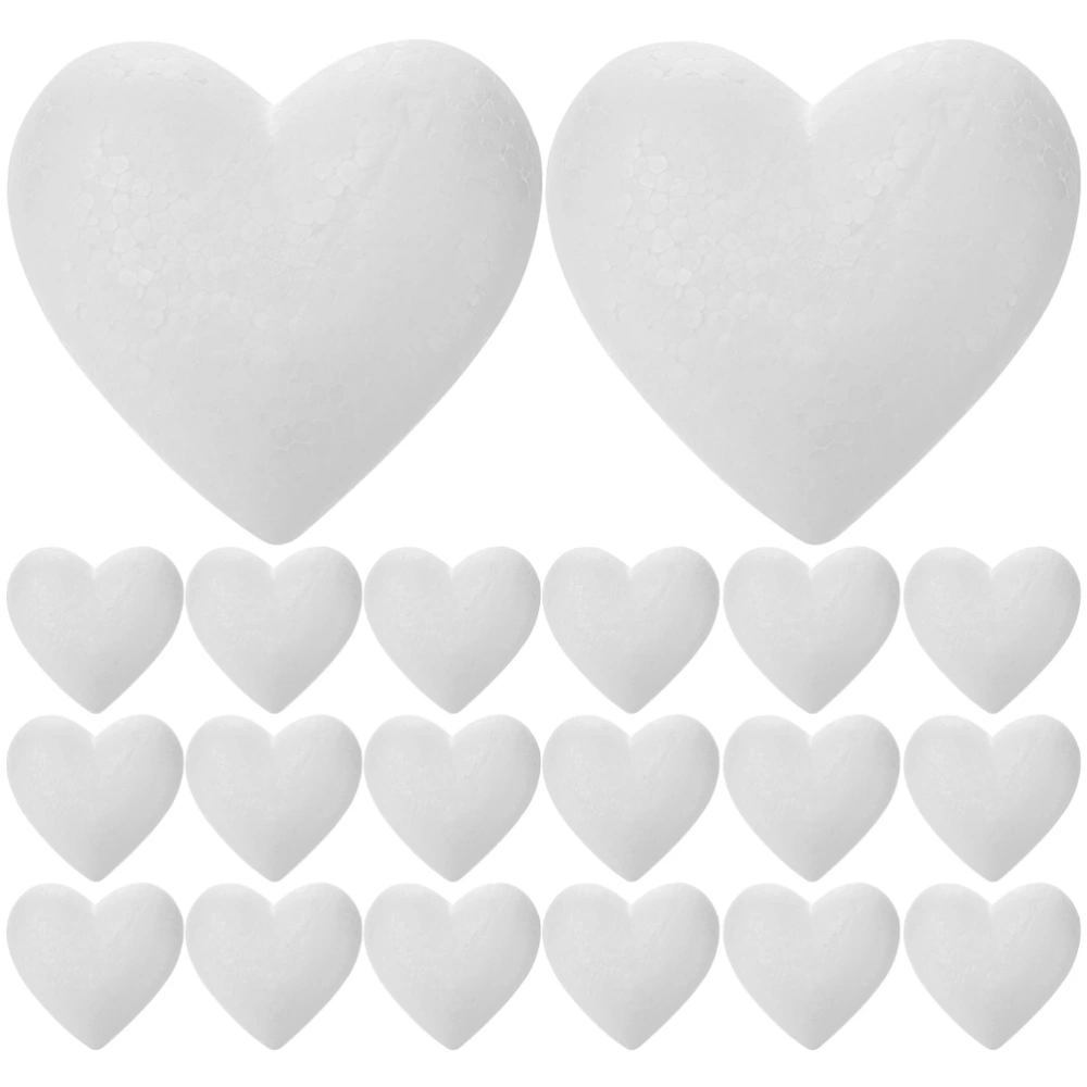 20pcs Foam Balls Arts Craft Foam Heart Model DIY Wedding Valentine Ornaments