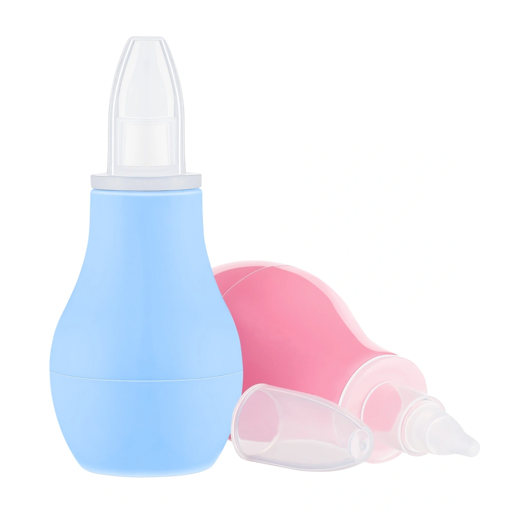 2pcs Baby Nasal Aspirators Baby Nose Cleaners Manual Silicone Nose Suction Snot Cleaners Manual Booger Remover