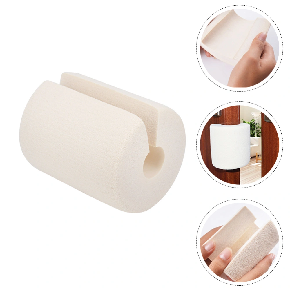 2Pcs Cylindrical Door Stopper Home Supplies Anti-noise Door Stopper (Beige)