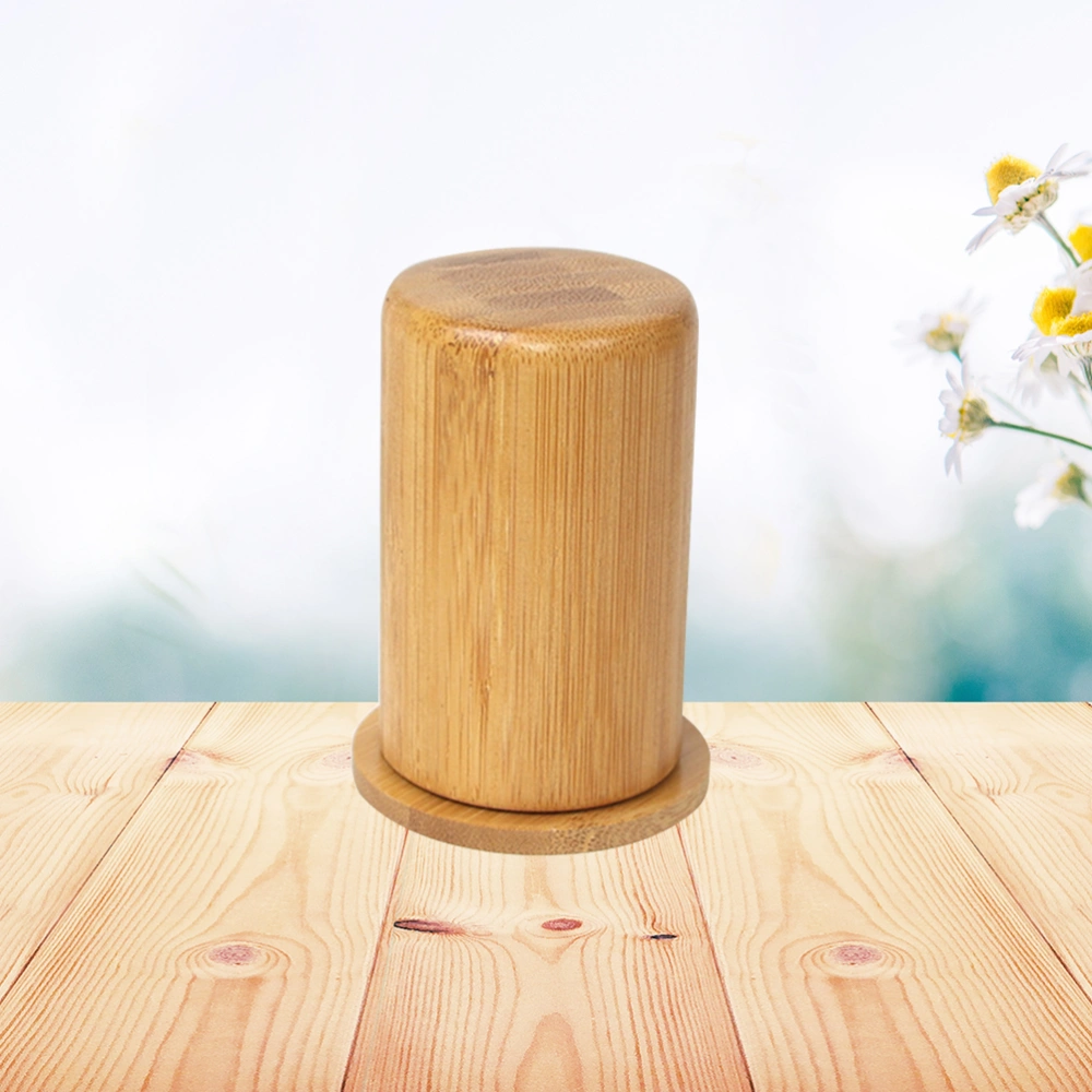 Bamboo Wooden Toothpick Holder Carving Toothpick Box Carrier