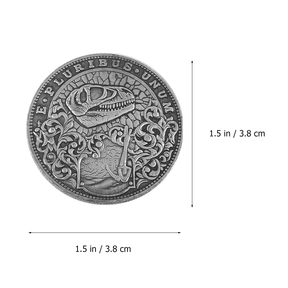 Rare Antique United States Morgan Silver Dollar Dinosaur Skeleton Cool Coin