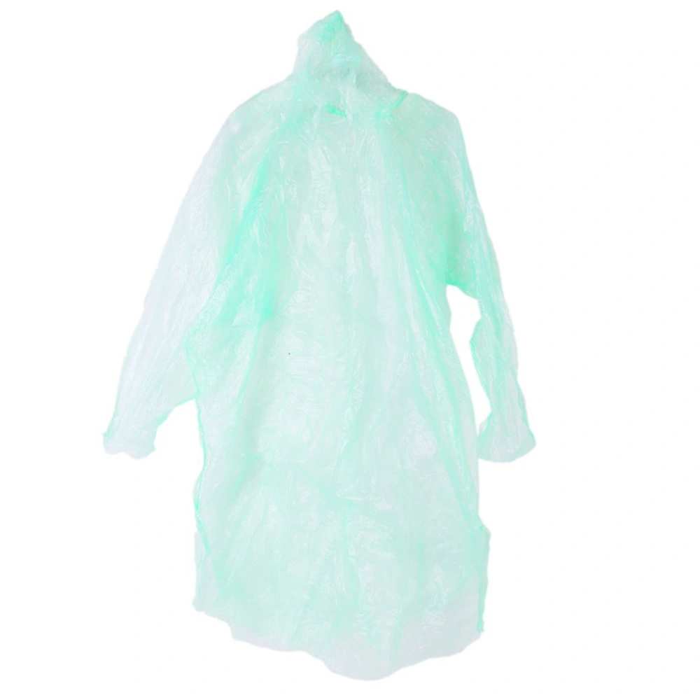 10pcs Portable Disposable Raincoats for Outdoor Travel (Random Color)