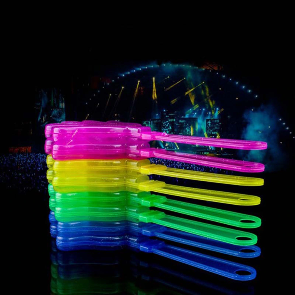 5 Pcs 28CM Flash LED Luminescent Hands Clap Luminous Palm Clapping Device Birthday Party Supplies (Random Color)