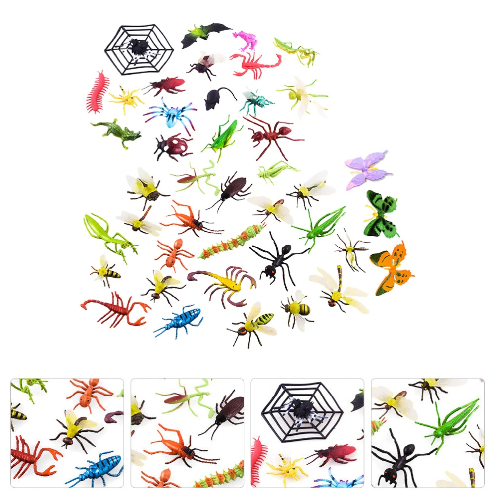 39pcs Fake Bugs Toy Mini Realistic Insects Toys Kids Toddlers Educational Toys