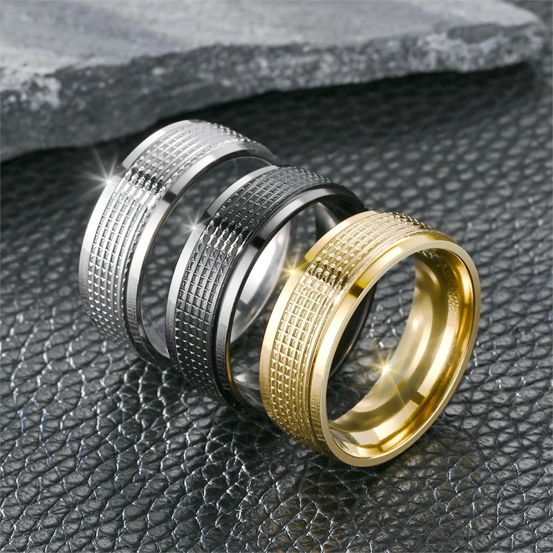 Popular New Product of Zinc in Europe and America: Men's Titanium Steel Ring, Couple Ring