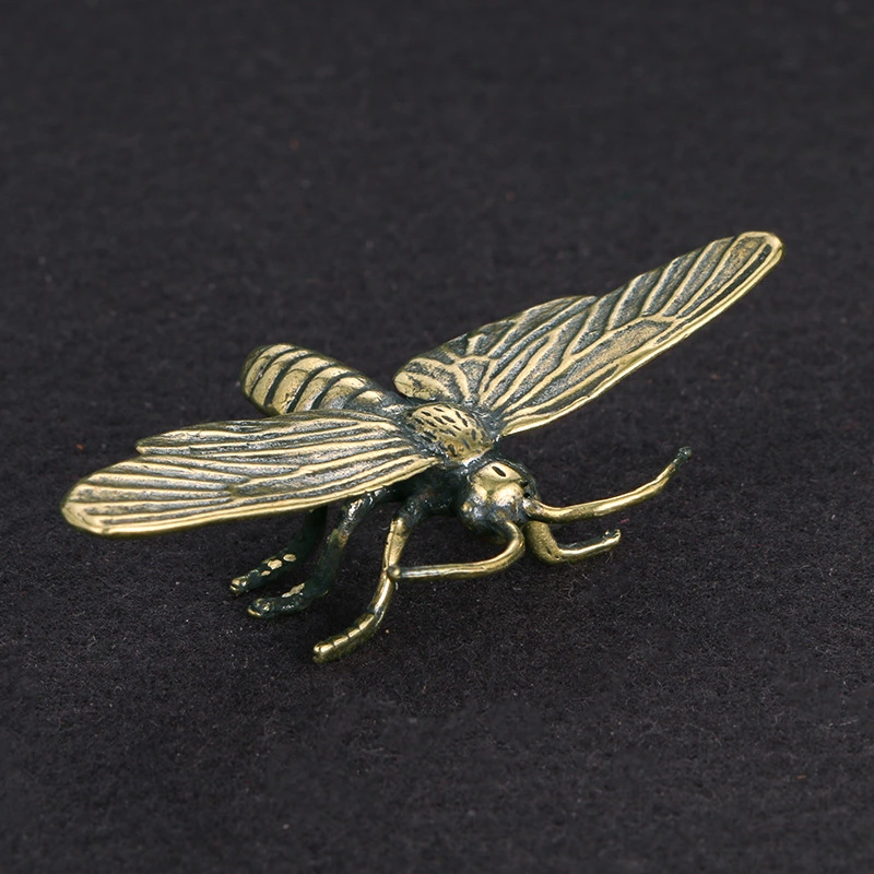 Handmade Solid Pure Copper Dragonfly Copper Ornaments