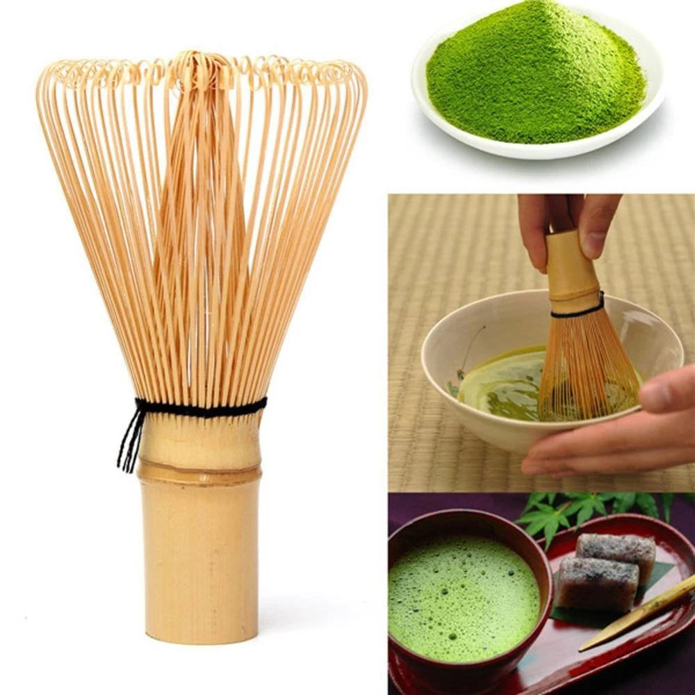 Japanese Ceremony Bamboo 64 Matcha Powder Whisk Green Tea