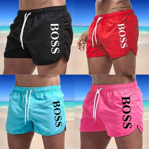 Men's Quick-Dry Shorts Swimwear Beach-shorts Swimshorts Beach-wear Sports for Summer