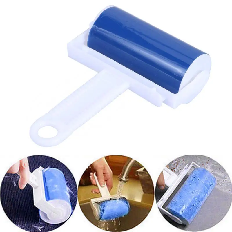 Portable Washable Dust Filter Drum Roll Sticky Hair Hair Removal Device Cleaner Cleaning Brush