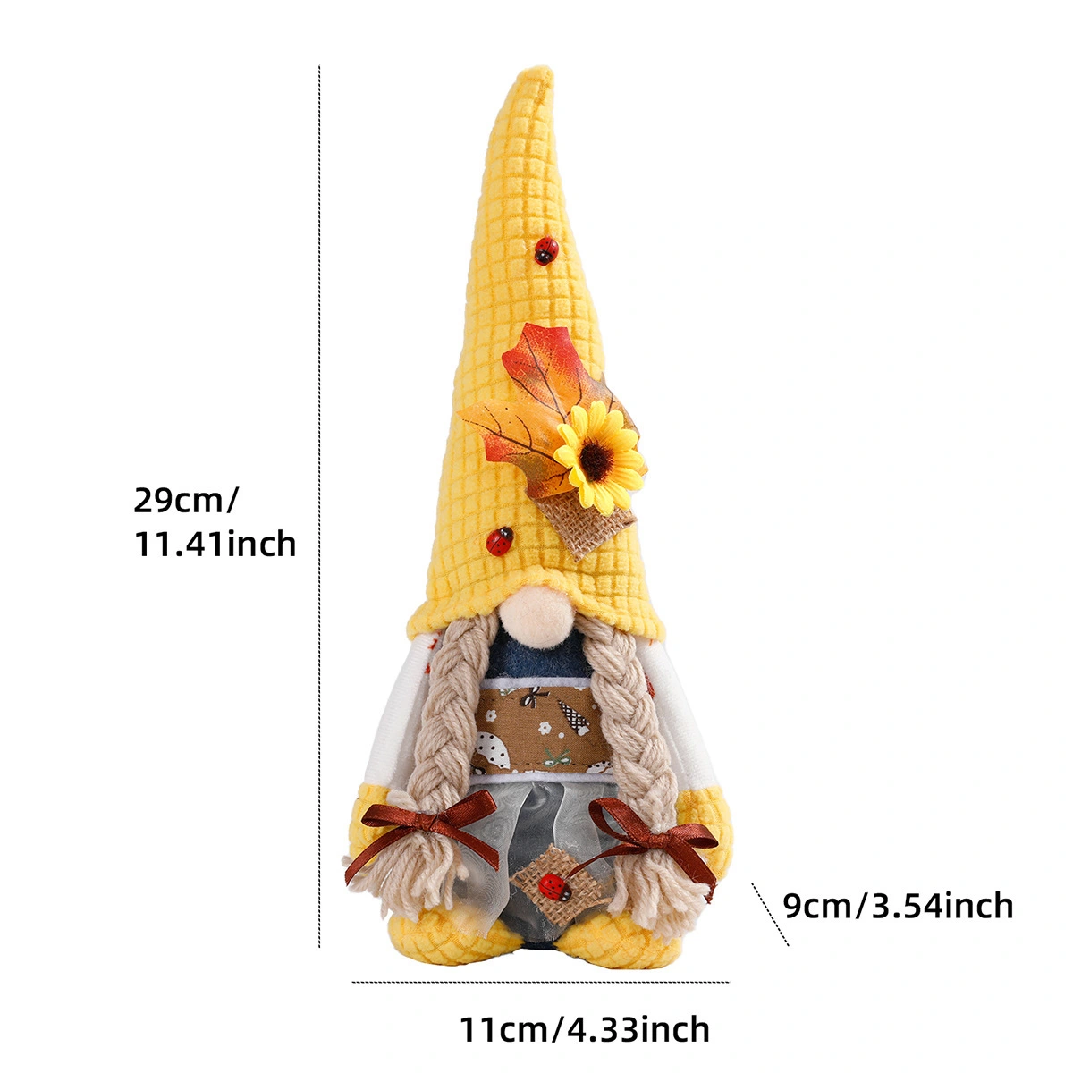 Yellow Series Couple Rudolf Doll Faceless