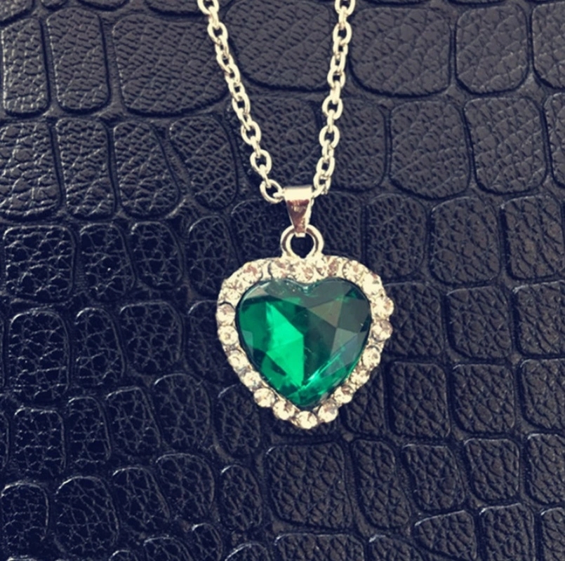 Titanic Heart of Ocean blue heart love forever pendant Necklace