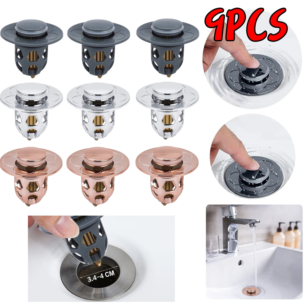 9 Pcs Washbasin Leak-Proof Plug Simple Installation