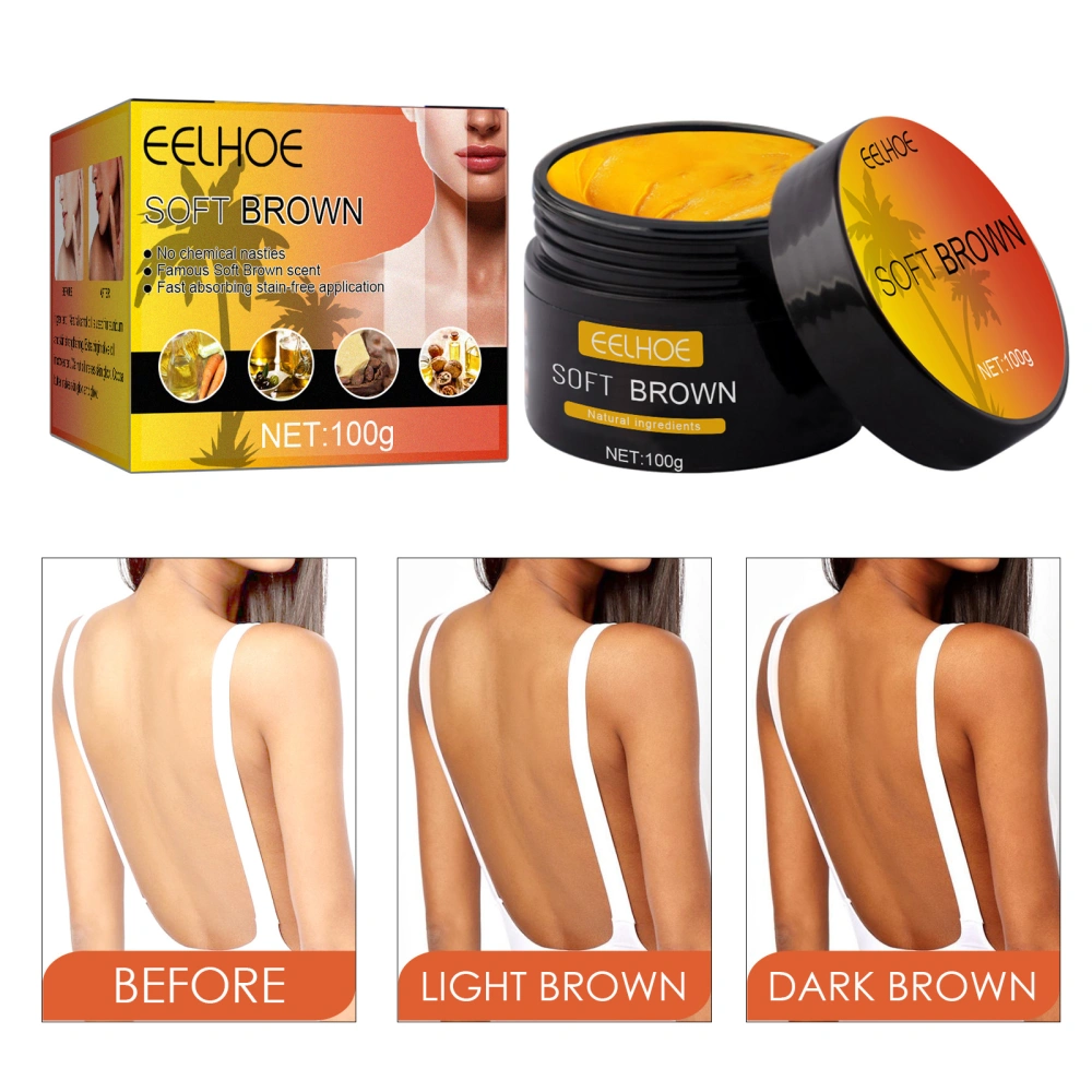 Eelhoe Tanning Gel,Brown Tanning Accelerator Cream