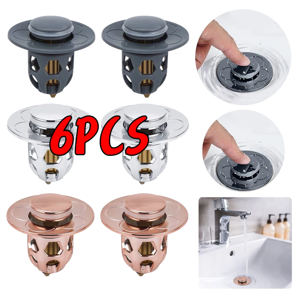 6 Pcs Universal Washbasin Head Leak-Proof Plug