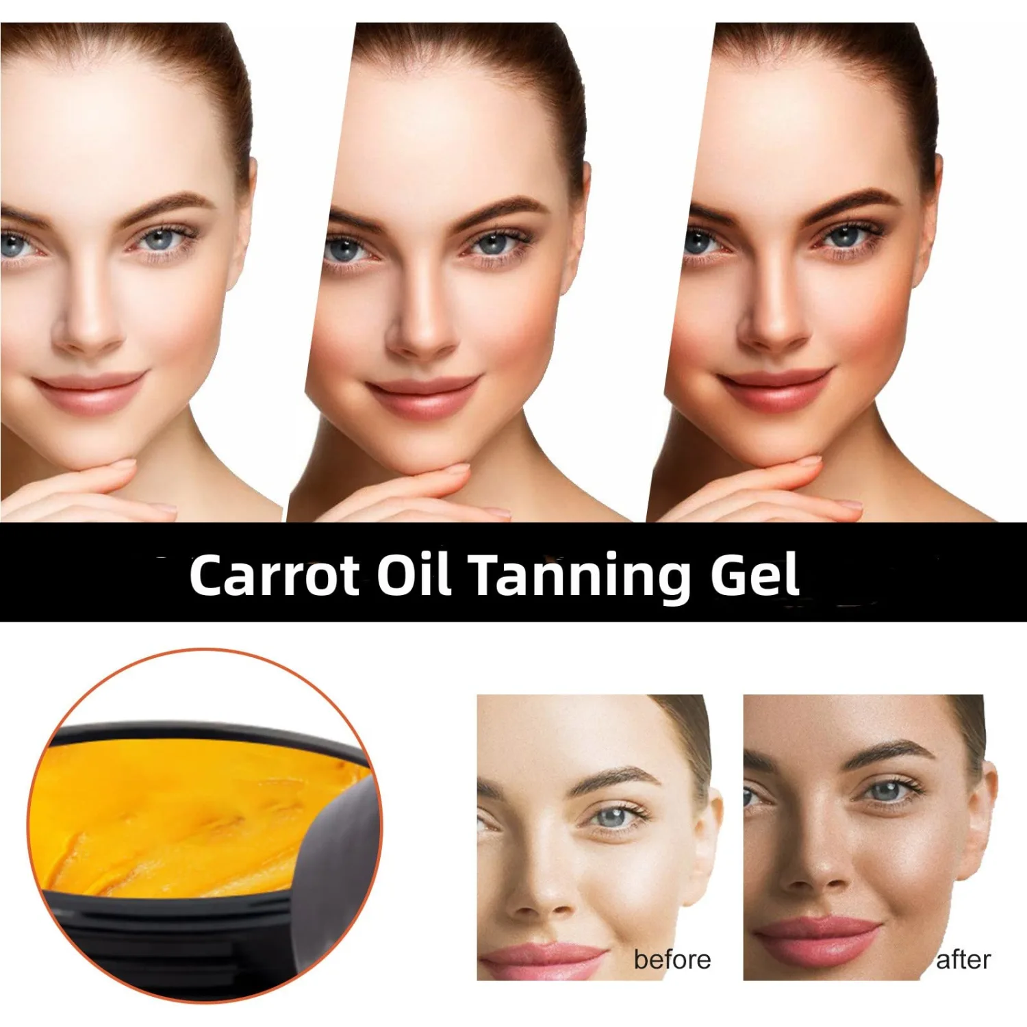 2 Pcs Eelhoe Tanning Gel,Brown Tanning Accelerator Cream