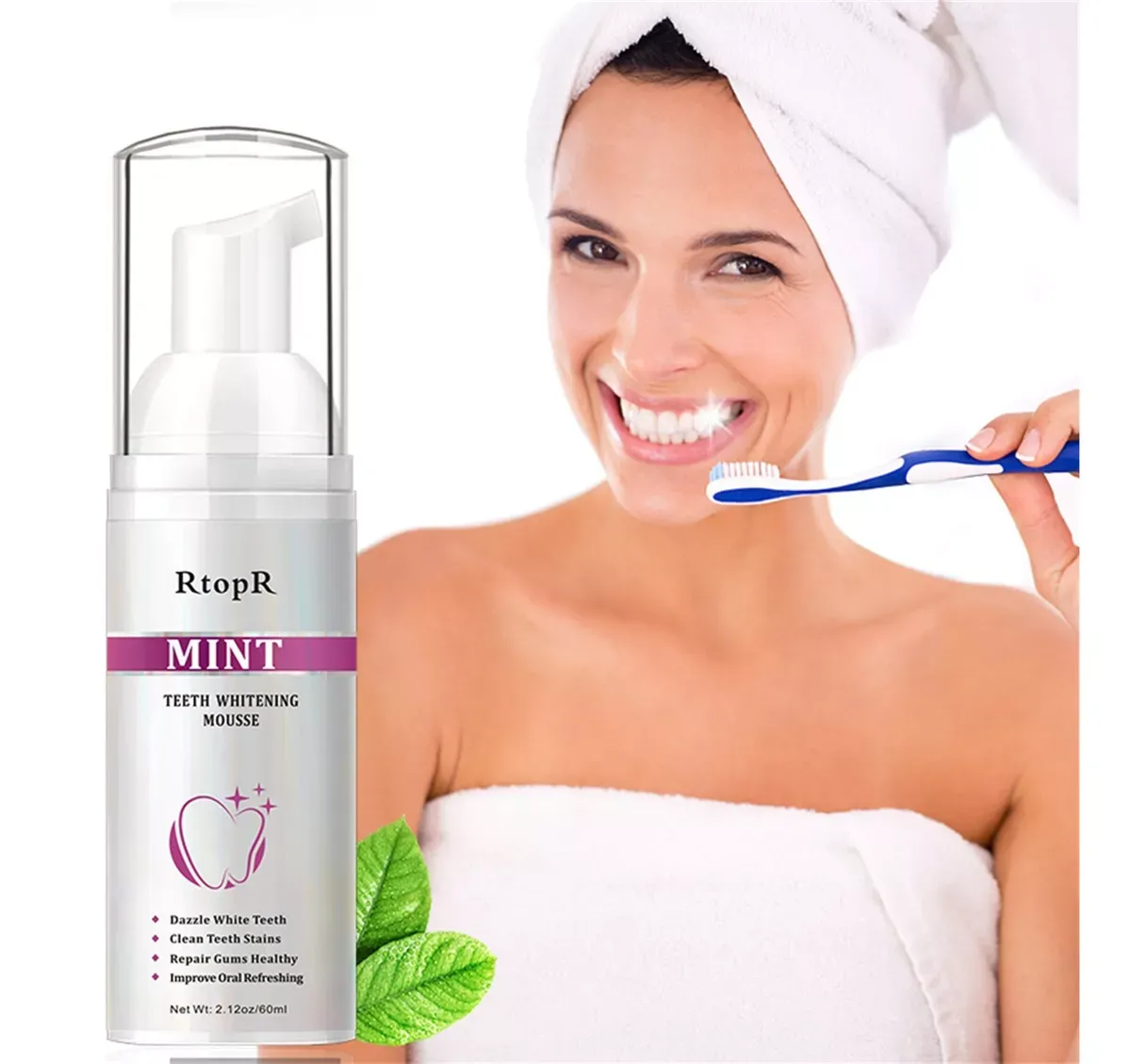 Toothpaste, Whitening Foam, Mouth Soap