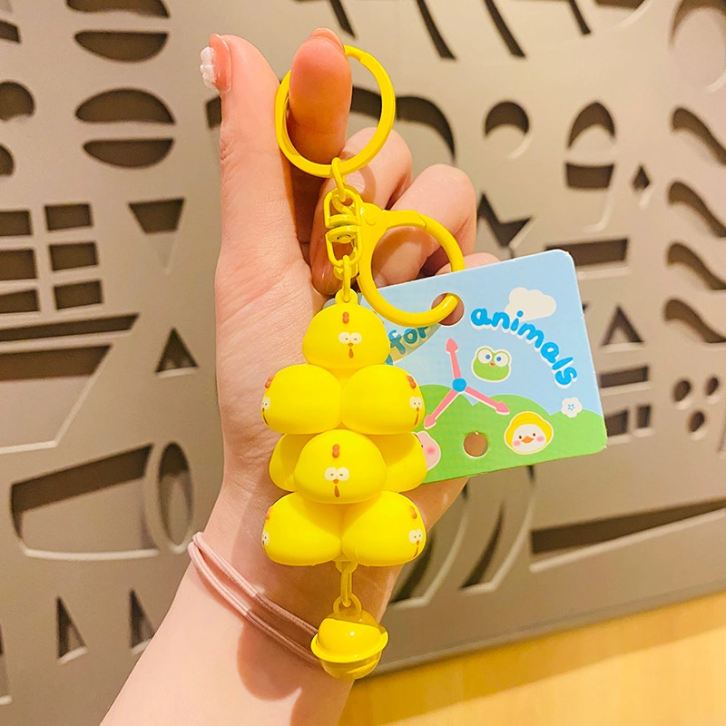 Cute Piggy Jenga Keychain Doll Pendant