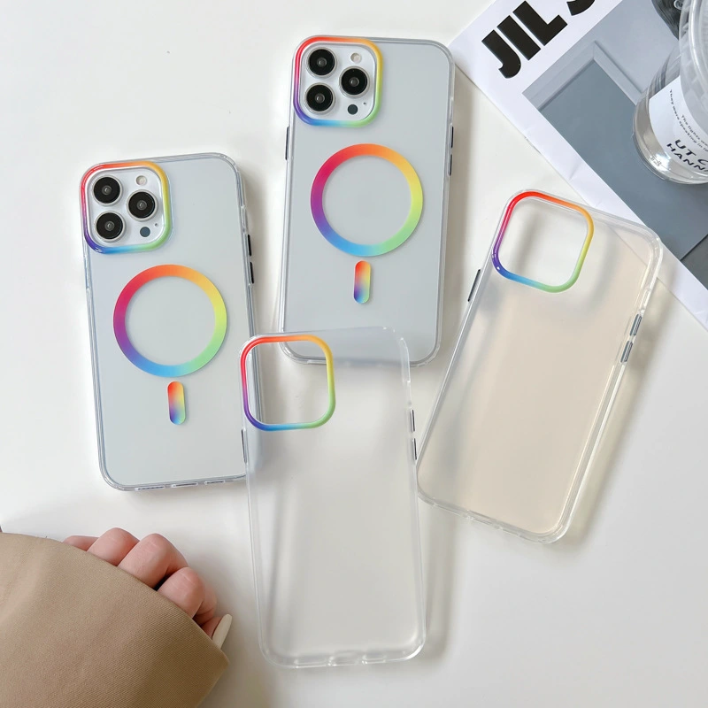 Transparent Drop-resistant Magnetic Protective Cover Phone Case