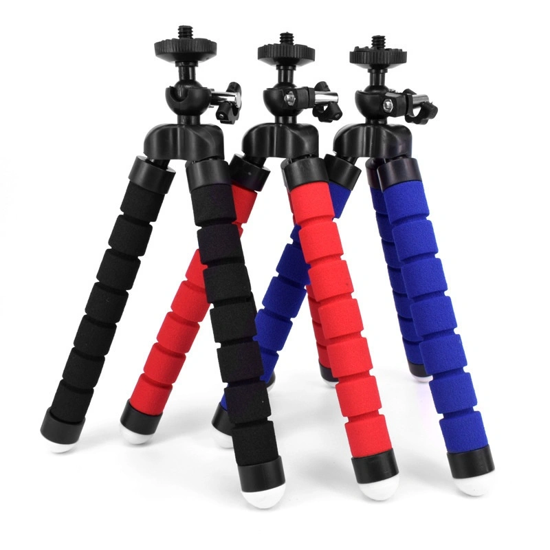 Mini Flexible Sponge Octopus Tripod for IPhone Xiaomi Huawei Smartphone Tripod for Gopro Camera DSLR Mount Accessory with Phone Clip