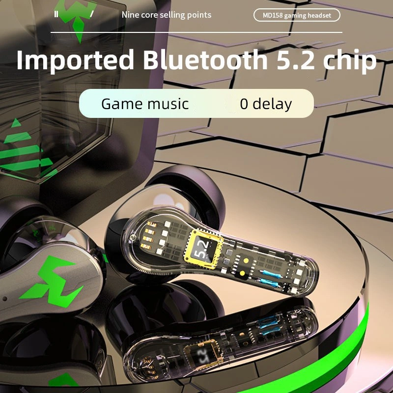 TWS Bluetooth 5.2 Headphone Low Latency Sound Positioning Sports Waterproof Wireless Earphone Noise Cancelling Gaming Earbuds Headsets