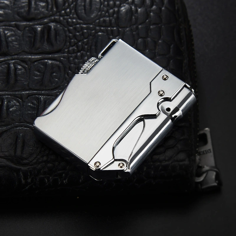Press Metal Inflatable Windproof Lighter