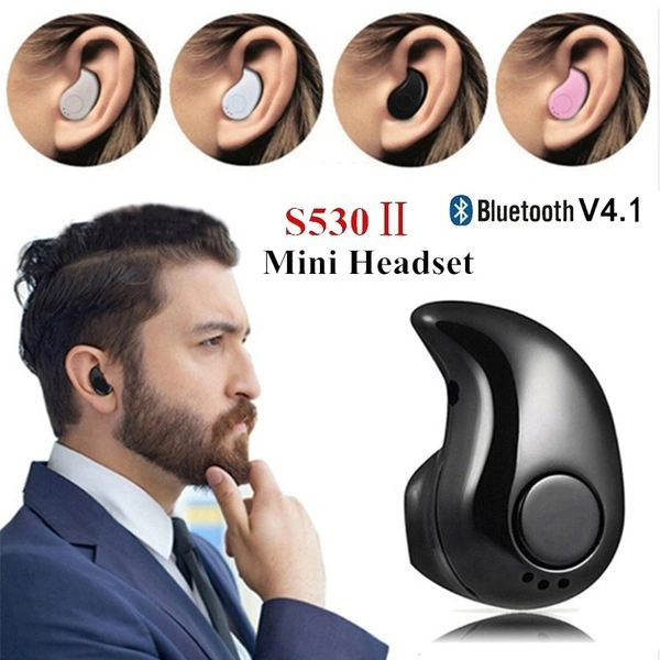 1pc Mini S530 Wireless Bluetooth Earphone V5.0 Stereo in-ear Headset with Microphones Sports Running Earbuds Earphones for Android IOS