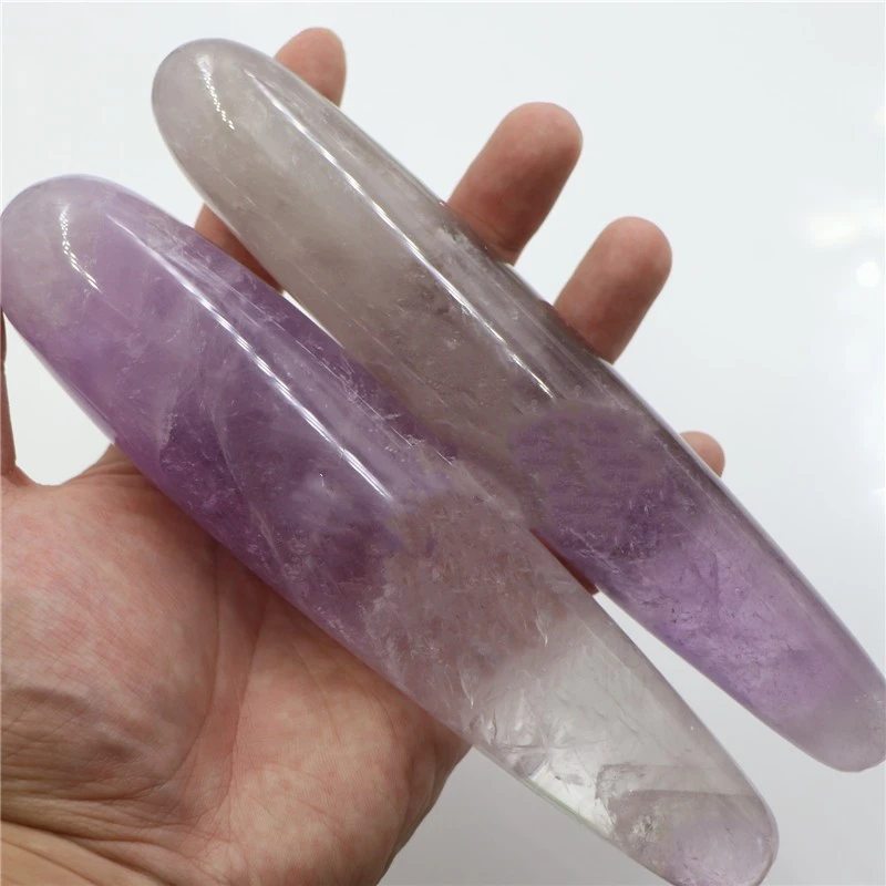 Natural Stone Amethyst Massage Stick Glass Dildo Magic Wand Factory