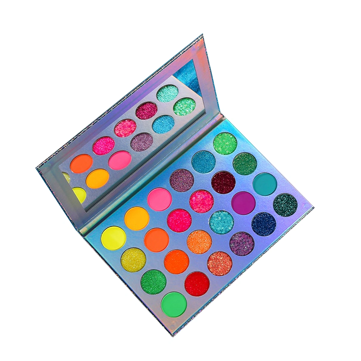 24 Colors Glow Eyeshadow Palette without Mirror Luminous Halloween Party Make Up Tools